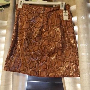 Snake skin Mini skirt